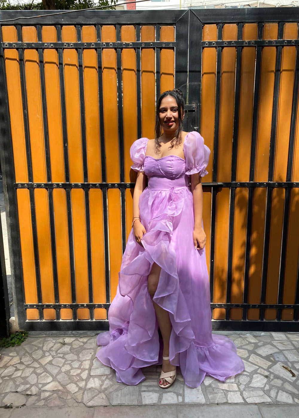 Gia Ruffle Organza Corset Gown  Lea Clothing Co.