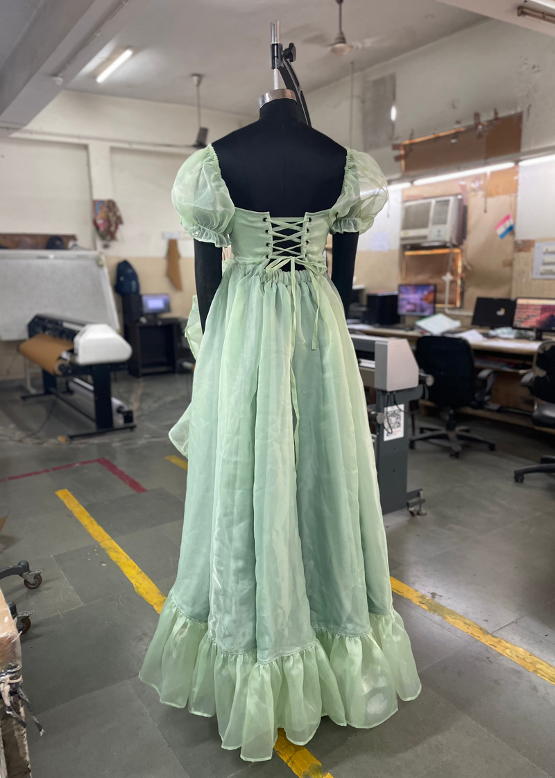slim fit dress slacks Gia Ruffle Organza Corset Gown – Lea Clothing Co