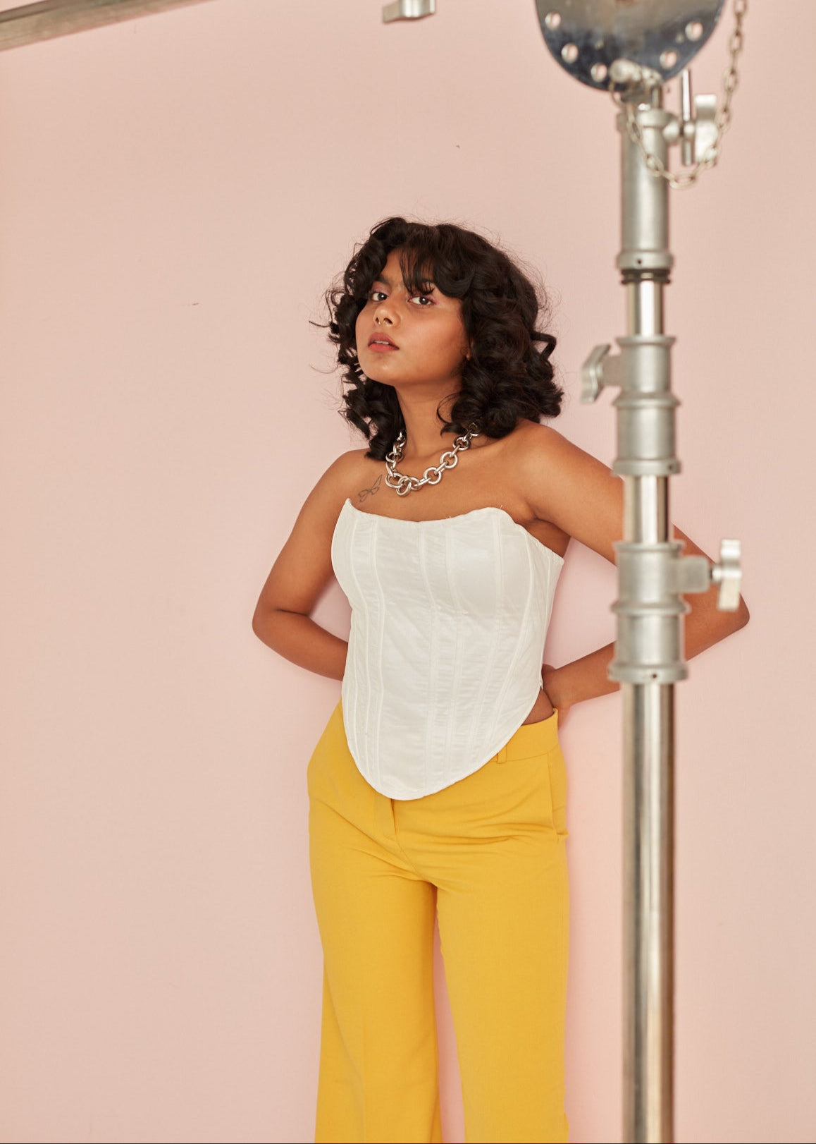 Jacque White Longline Corset
