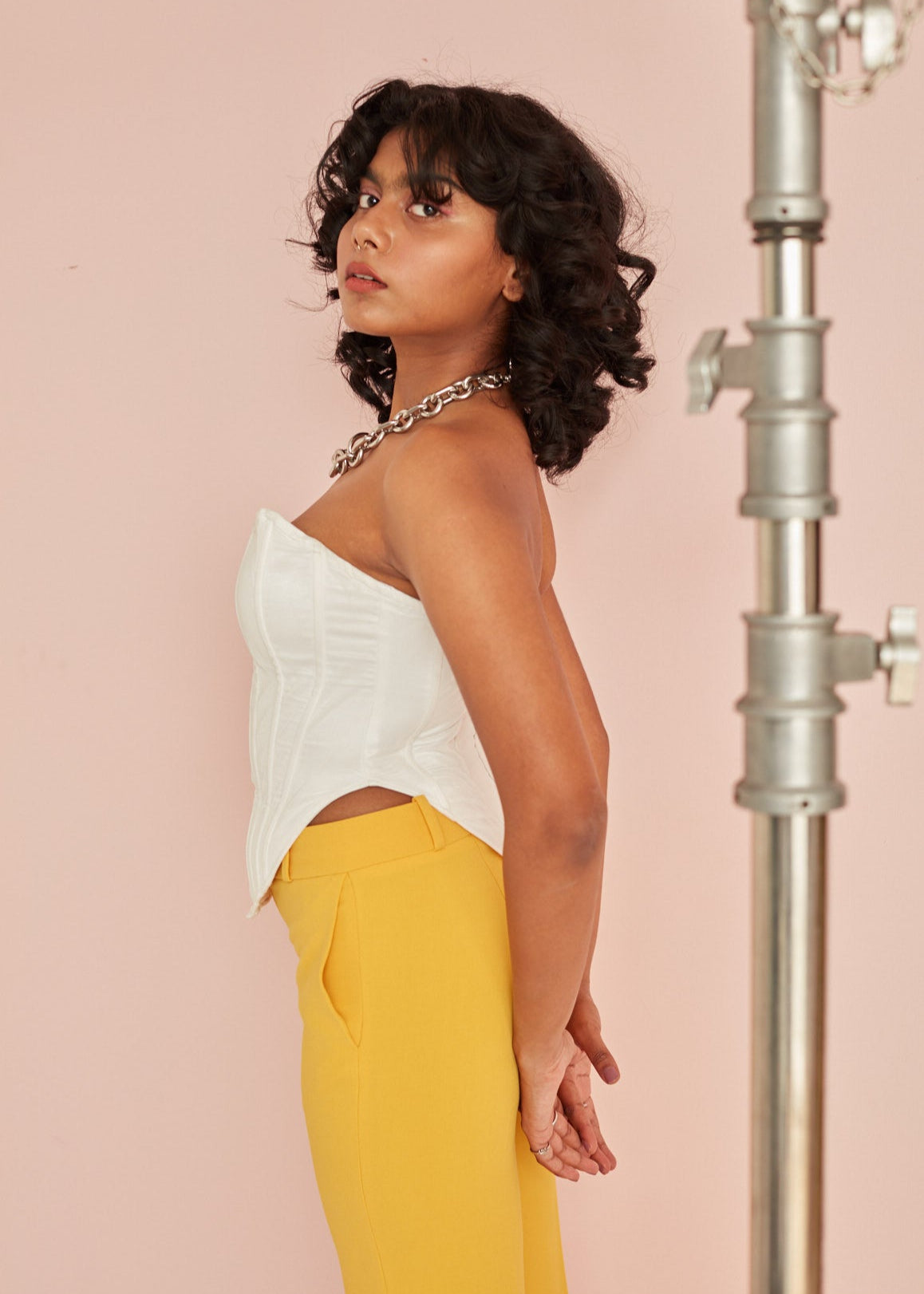 Jacque White Longline Corset
