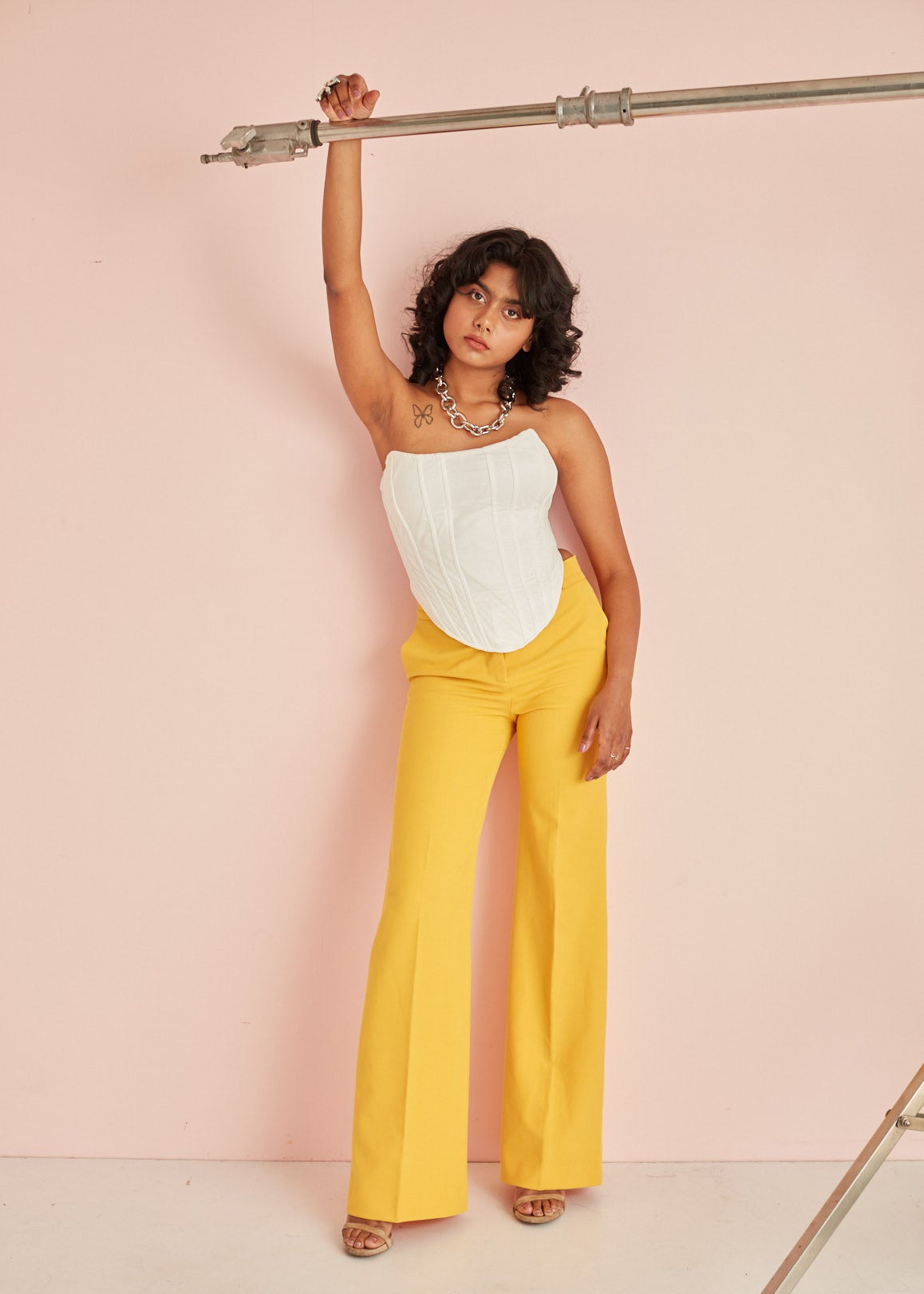 Jacque White Longline Corset
