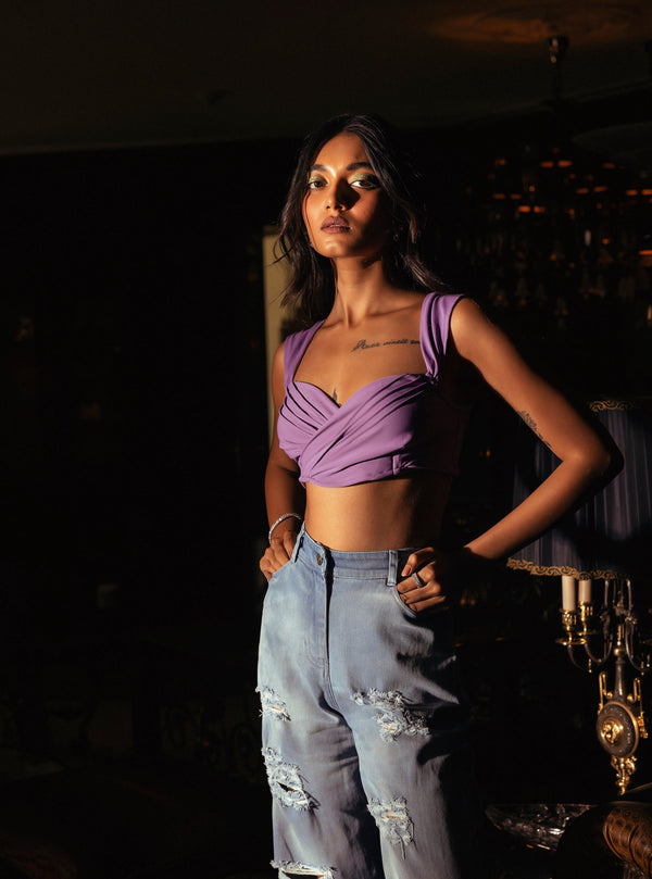 Buy Our Marcella Lavender Bralette Top