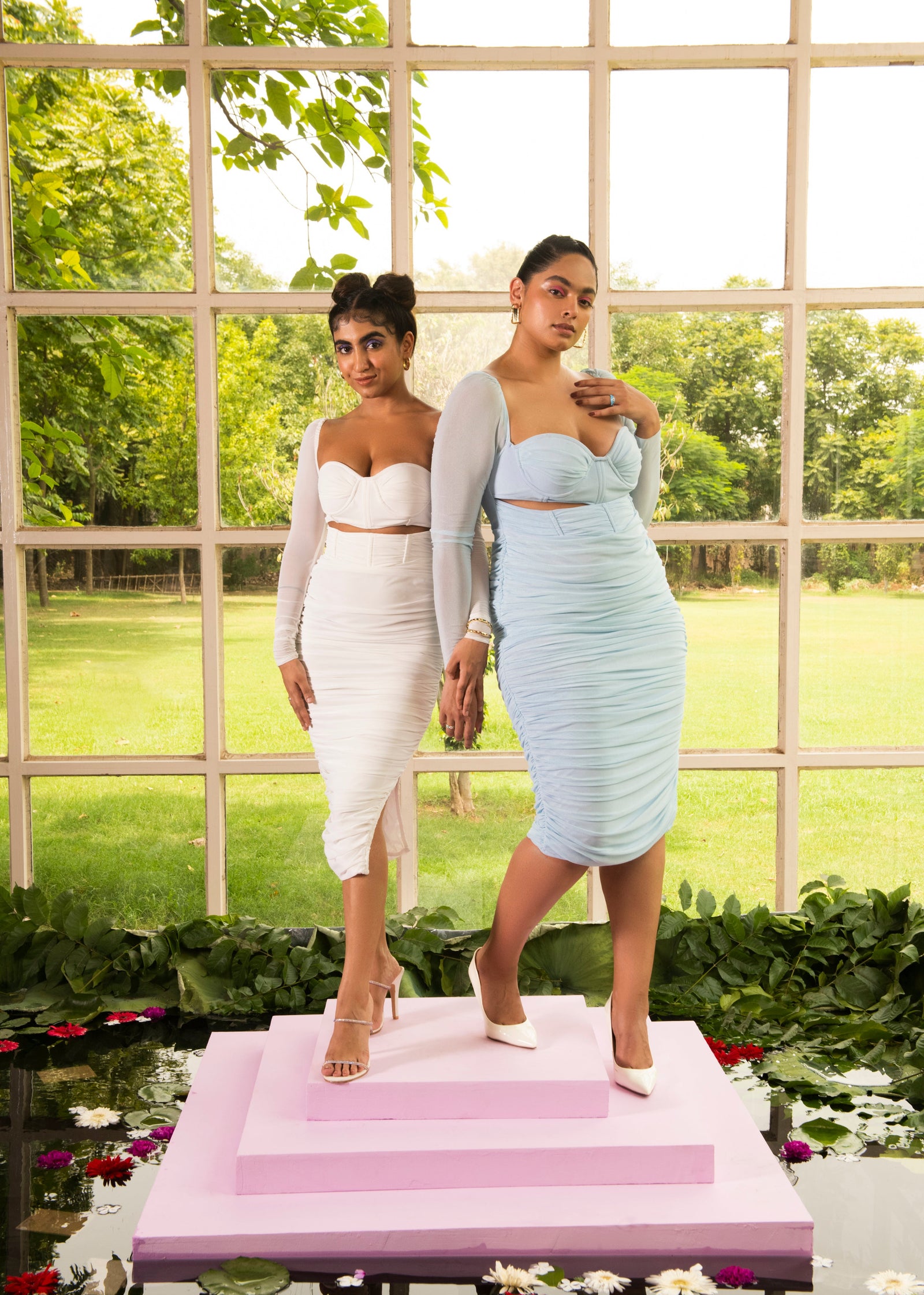 Baby Blue Strappy Midi Dress – Lea Clothing Co