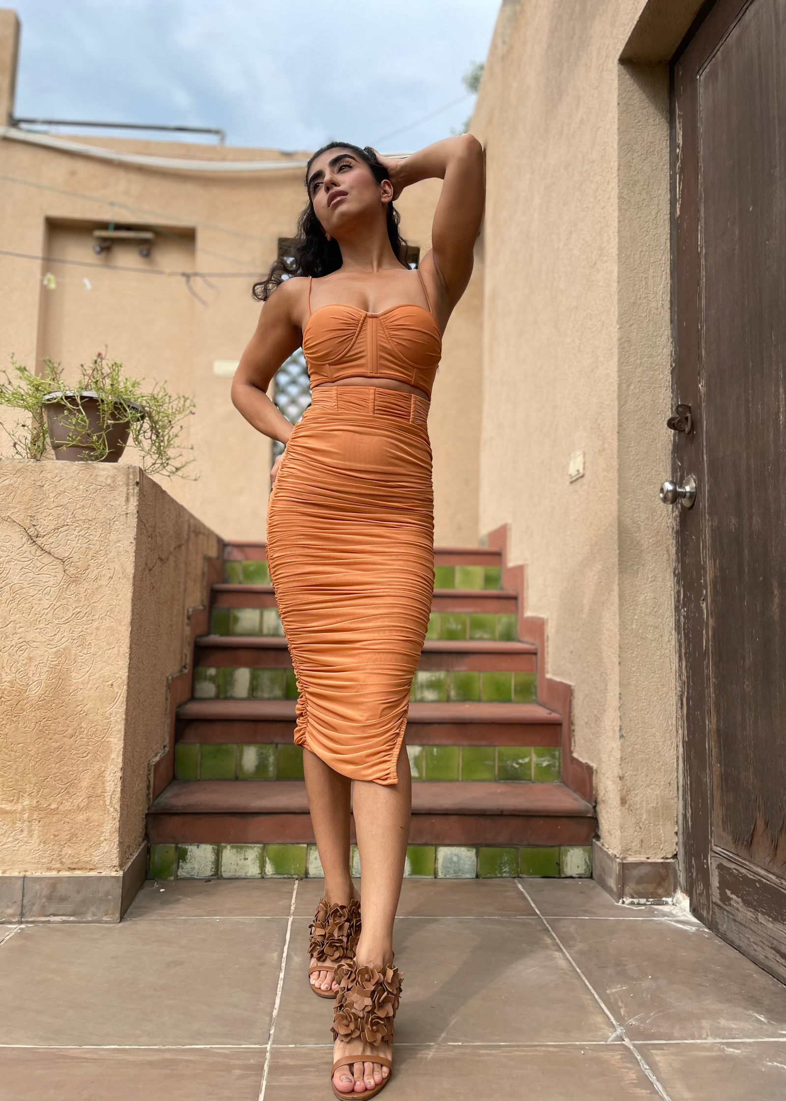 Ruched Corset Dress – Lea Clothing Co