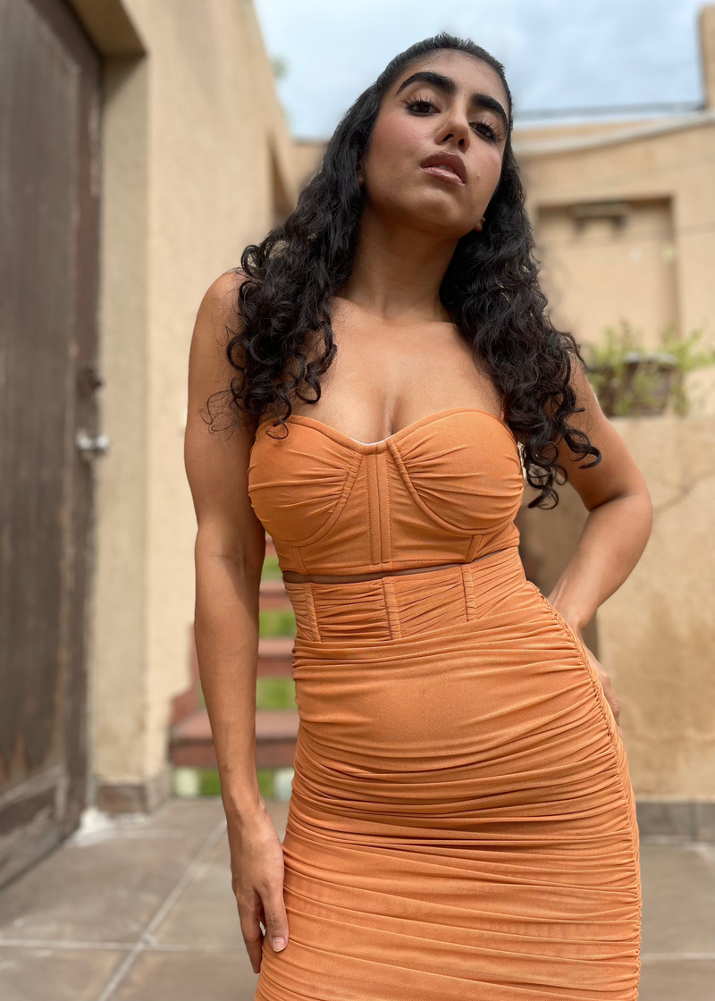 ruched corset dress Ruched Corset Dress – Lea Clothing Co